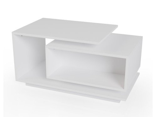 Mesa Ratona Moderna Centro Melamina Minimalista MR02 Blanco