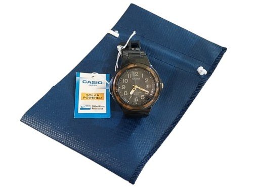 Reloj Mujer Casio Lxs700-1b Malla Resina Negro Calendario