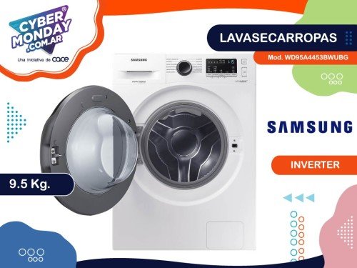 Lavasecarropas Mod.WD95A4453BWUBG, 9.5kg, Inverter, Blanco, Samsung