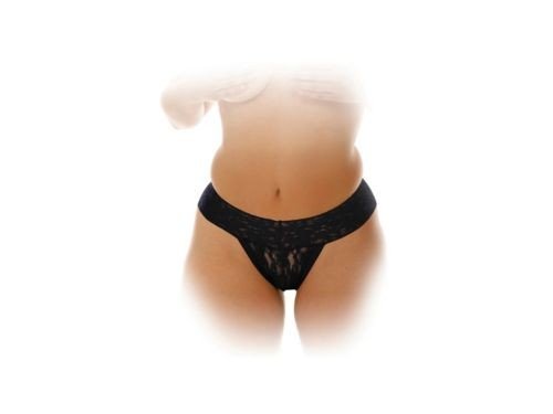 Tanga Vibradora Balita Talle Grande Femenina Encaje Color Negro Sexy