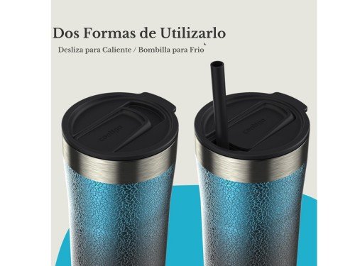 Vaso Termico Contigo C/bombilla Streetervielle 710ml Frio/calor Azul