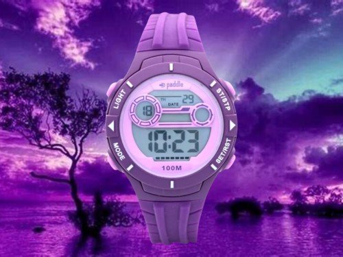 Reloj Paddle Watch Dama Digital Cronometro Alarma Calendario