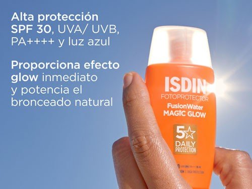 Protector Solar Fusion Water Magic Glow Spf30 50 ml Isdin