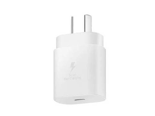 Cargador Adaptador Viaje Samsung Blanco 25w con cable