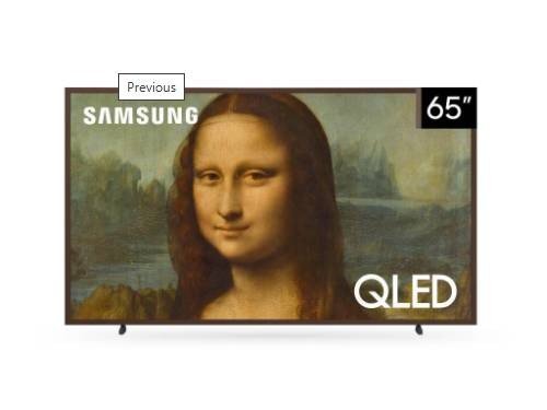 Televisor Samsung 65" EQ QLED 4K Marco Nogal Marron