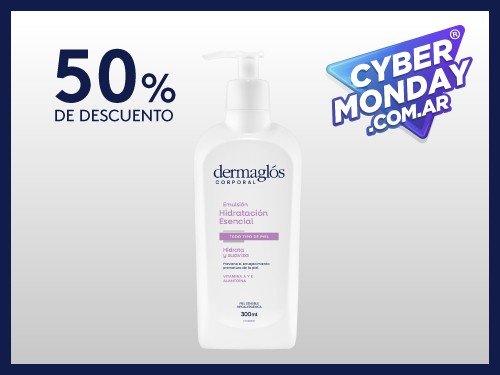 Emulsión Corporal Dermaglós Hidratación Esencial x 300ml