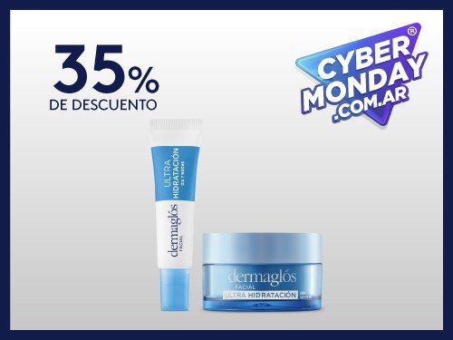 Kit Facial Dermaglós Ultra Hidratante Crema Contorno Ojos