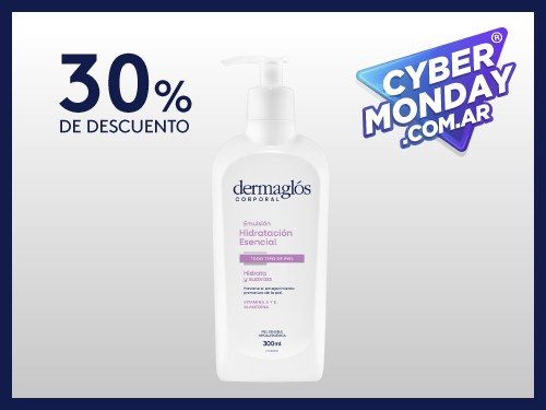 Emulsión Corporal Dermaglós Hidratación Esencial x 300ml