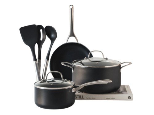 Batería de Cocina Oster Palladium 8 Piezas Negro