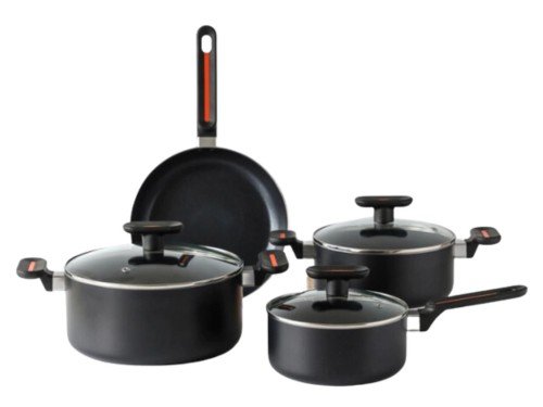 Bateria de Cocina Chef Negra Feuer 7 Piezas