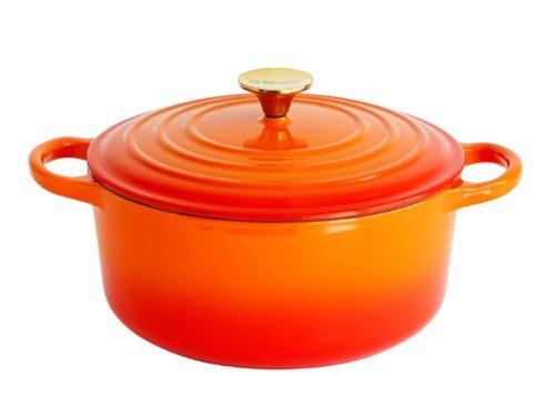 Batería de Cocina Hierro Enlozado Feuer Naranja 3 Piezas