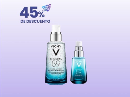 Rutina Mineral 89 X50ml + Ojos Fortificante  Vichy X15ml