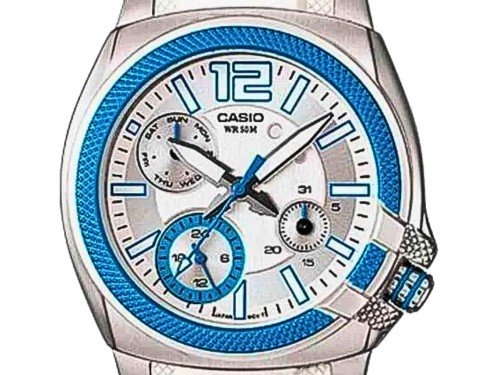 Reloj Mujer Casio Ltp1320b-2a1 Malla Resina WR 50mts