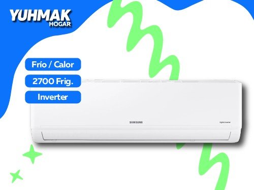 Aire Acond Samsung Split 3150W Inverter Frio Calor Ar12Bshqawk2Bg