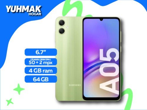 Celular Samsung A05 64/4Gb Verde Auricular Inear 3.55