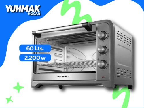 Horno Electrico Tivoli 60Lts 2200W Inoxidable Het-601I