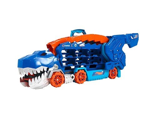 PISTA HOT WHEELS CITY SUPER REMOLQUE DE T-REX