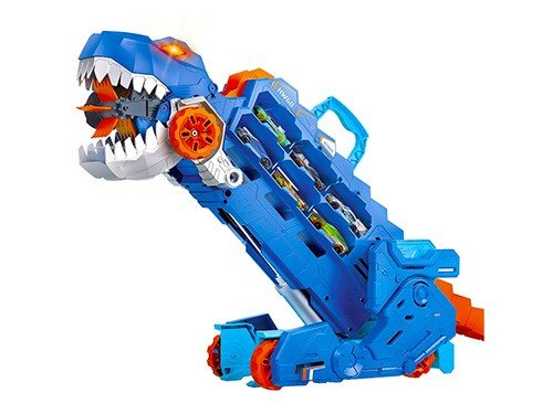 PISTA HOT WHEELS CITY SUPER REMOLQUE DE T-REX