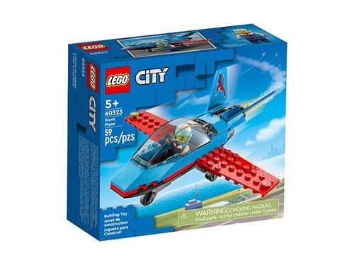 BLOQUE LEGO CITY AVIÓN ACROBÁTICO 59pzas