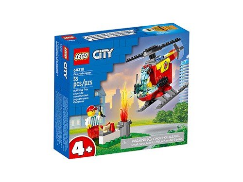 BLOQUE LEGO CITY HELICÓPTERO DE BOMBEROS 53pzas