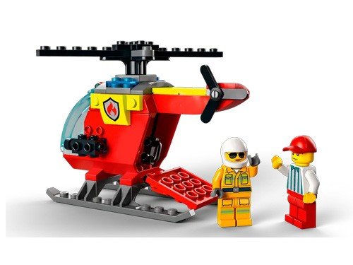 BLOQUE LEGO CITY HELICÓPTERO DE BOMBEROS 53pzas