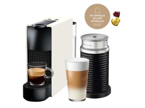 Cefetera Nespresso Essenza Mini White + Aeroccino A3KC30-AR-WHNE2