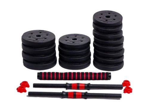 Kit Funcional Randers Mancuernas + Barra 25Kg