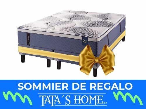 Sommier King Size Resortes Pocket 180x200x40 Serta New York