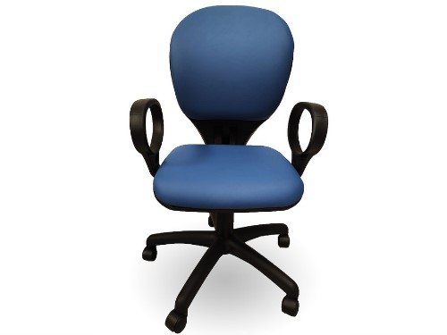 Silla de escritorio Riota MRB con brazos ergonómica eco cuero