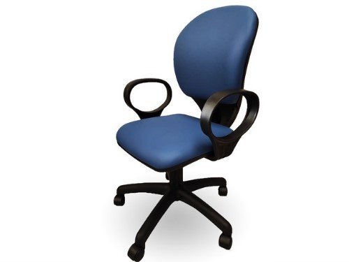 Silla de escritorio Riota MRB con brazos ergonómica eco cuero