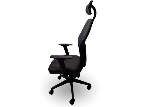 Sillón ergonómico ejecutivo con brazos tapizado en eco cuero