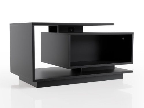 Mesa Ratona Moderna Centro Melamina Minimalista MR02 Negro