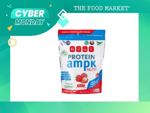 Suplemento Dietario AMPK Vegan Protein Frutilla x 506 g