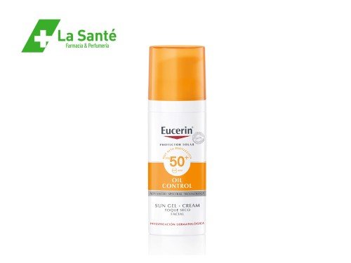 Protector Solar Eucerin Sun Gel Oil Control Toque Seco FPS 50+ 50ml