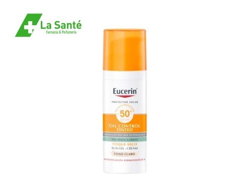 Protector Solar Eucerin Sun Fps 50 Crema Facial con color claro 50Ml