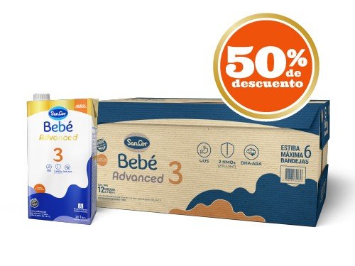 SANCOR BEBE 3 ADV x 1 Litro (Pack 12 bricks Litro)