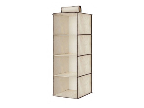 Organizador Plegable 4 Niveles Beige para Placard