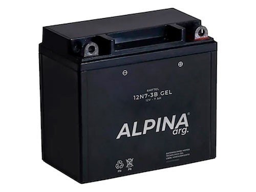 BATERIA MOTO GEL LIBRE MANTENIMIENTO ALPINA 12N7-3B / 6MF7EL