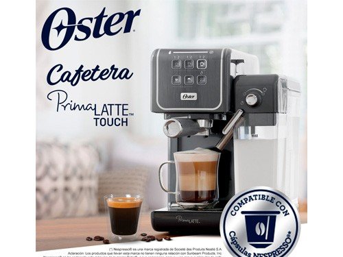 Cafetera Espresso Oster PrimaLatte Touch 3en1 Comp Nespresso