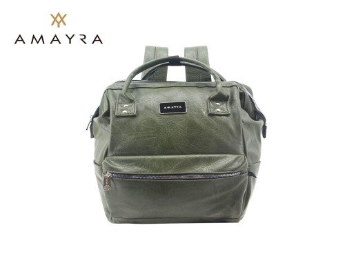 MOCHILA AMAYRA SQUARE VERDE MILITAR