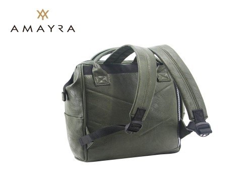 MOCHILA AMAYRA SQUARE VERDE MILITAR