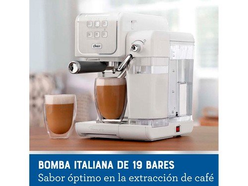 Cafetera Espresso Oster PrimaLatte Touch 3en1 Capsulas Monod