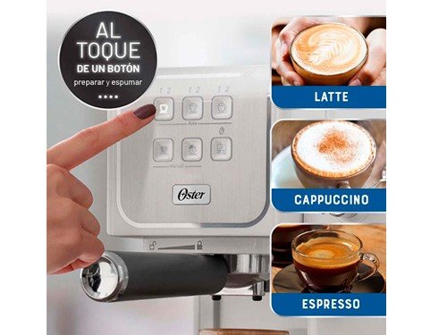 Cafetera Espresso Oster PrimaLatte Touch 3en1 Capsulas Monod