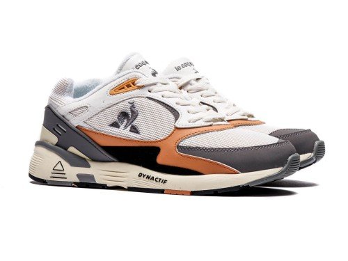 Zapatillas Le Coq Sportif Lcs R1100 OG Blanco Gris Estilo Deportivas