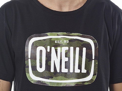 REMERA NEGRA DE HOMBRE ULU O'NEILL