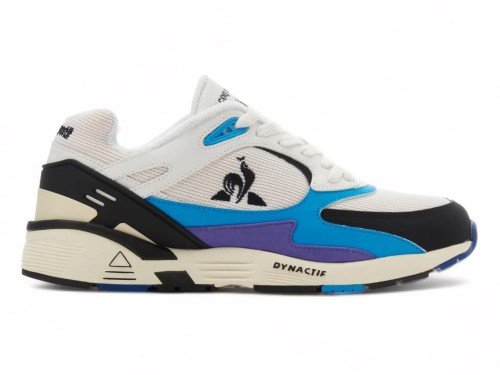 Zapatillas Le Coq Sportif Lcs R1100 OG Blanco Azul Estilo Deportivas