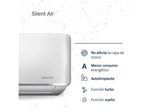 Aire Acondicionado Split BGH BS35WCHU Frío/Calor 3200W/3250W