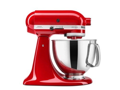 Batidora KitchenAid Artisan KSM150PSRER Bowl de Acero 4.83 Lts Roja