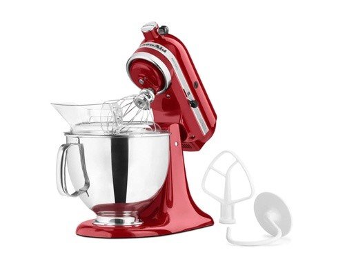 Batidora KitchenAid Artisan KSM150PSRER Bowl de Acero 4.83 Lts Roja