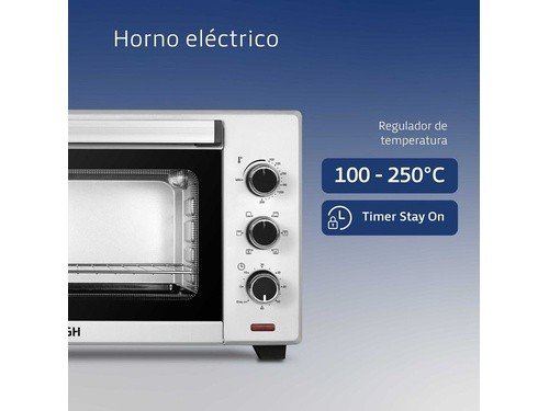 Horno Eléctrico BGH BHE45S22 2000W 45 Lts Doble Grill Convección